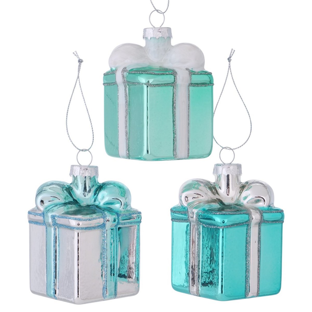 ΣΤΟΛΙΔΙ ΔΩΡΟ Tiffany 3/ass 5X5X9cm Glitter ΤΙΡΚΟΥΑΖ ΓΥΑΛΙ image