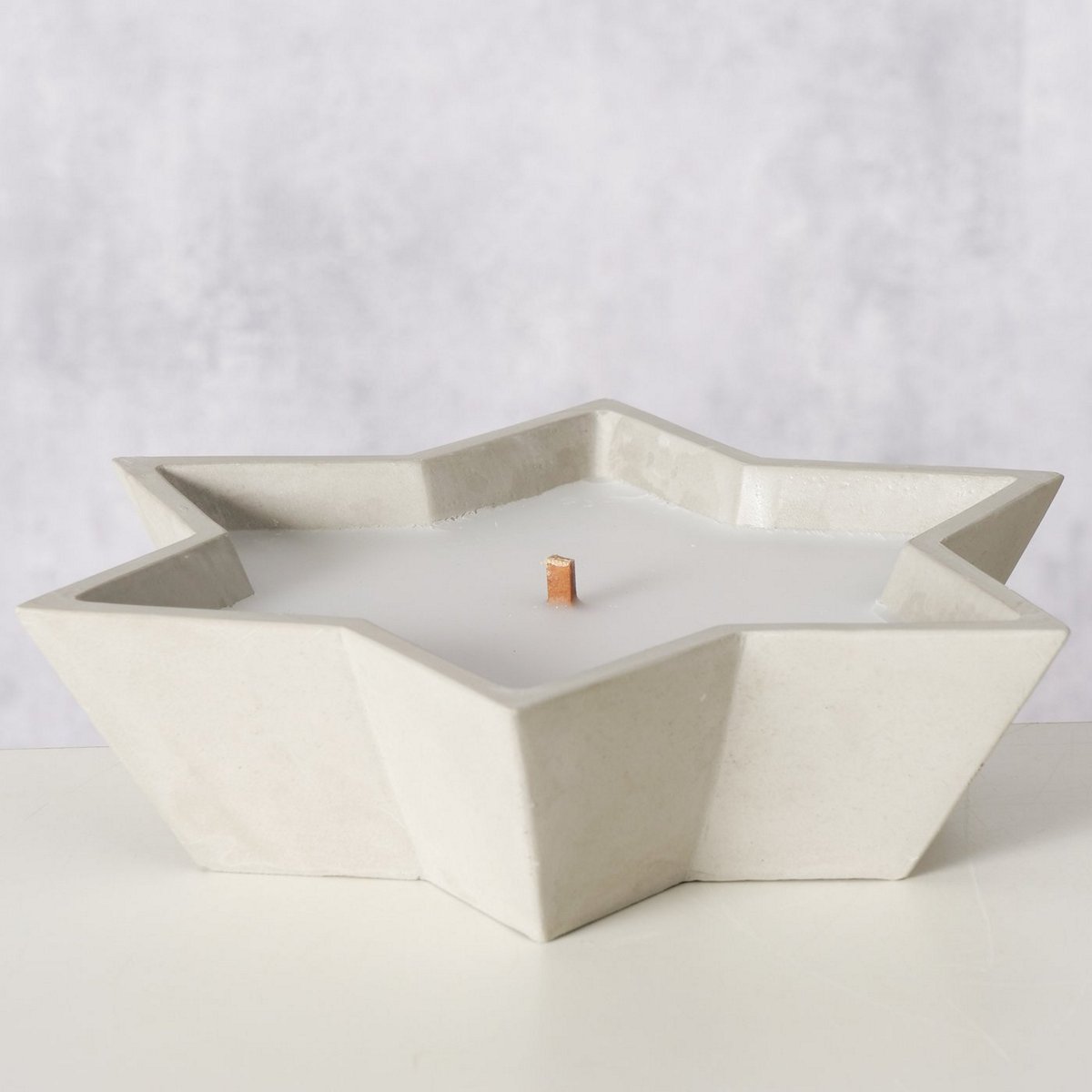 ΚΕΡΙ ΣΕ ΑΣΤΕΡΙ ΓΚΡΙ ΠΕΤΡΙΝΟ Bonko H5cm D14cm ΠΑΡΑΦΙΝΗ image