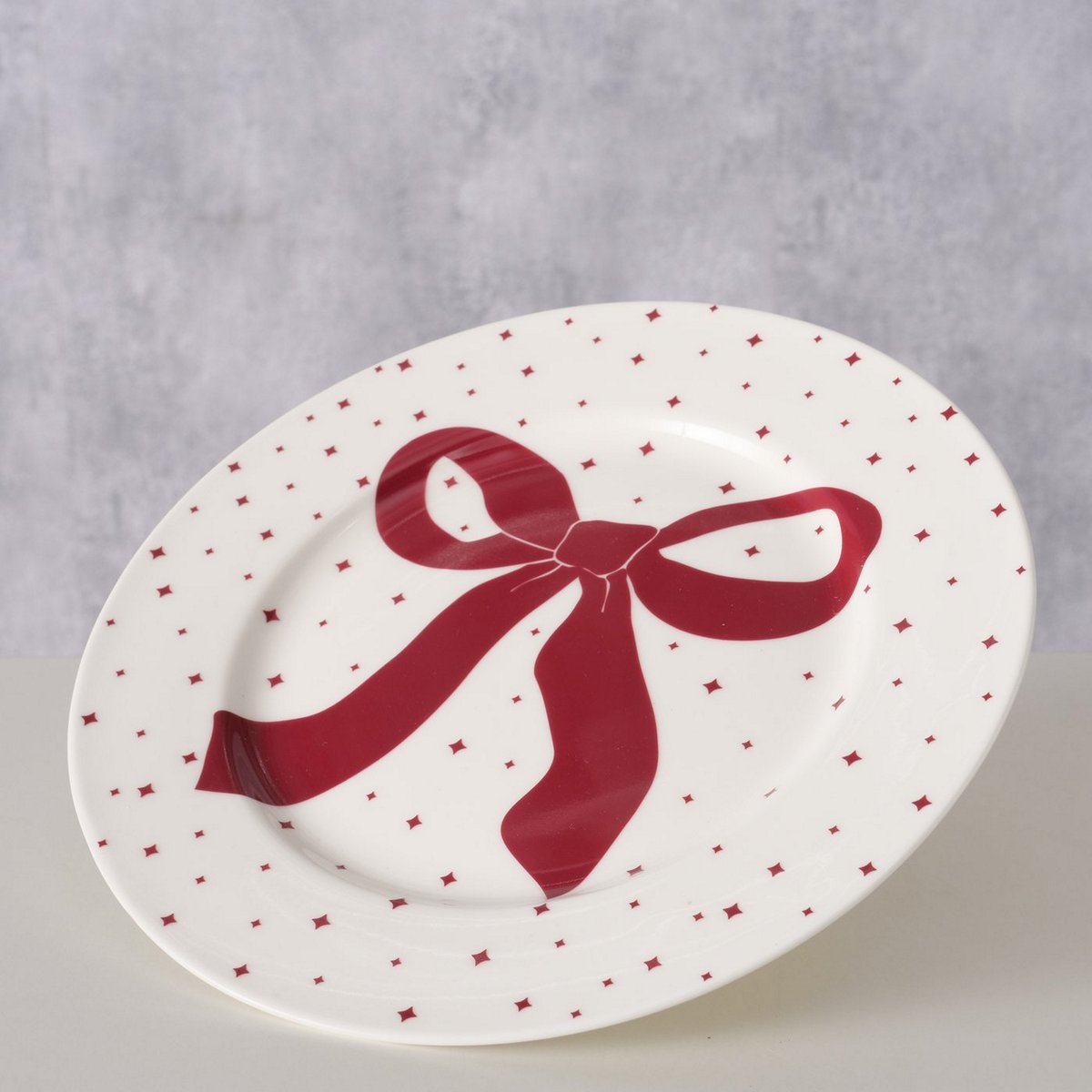 ΠΙΑΤΟ ΛΕΥΚΟ ΠΟΥΑ ΚΟΚΚΙΝΗ ΚΟΡΔΕΛΑ Boucle Dishwasher proof image