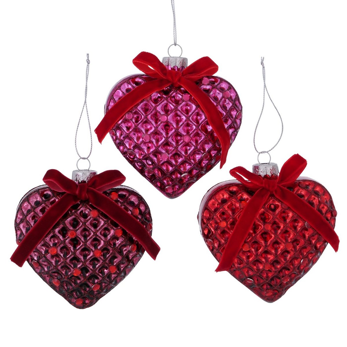 ΣΤΟΛΙΔΙ ΚΑΡΔΙΑ 3/ass ΚΟΚΚΙΝΟ Setty 9X5X9cm image