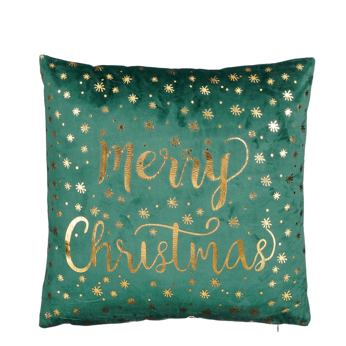 ΜΑΞΙΛΑΡΙ ΣΧΕΔΙΟ merry christmas ΠΡΑΣΙΝΟ /ΧΡΥΣΟ 40Χ40Χ10cm image