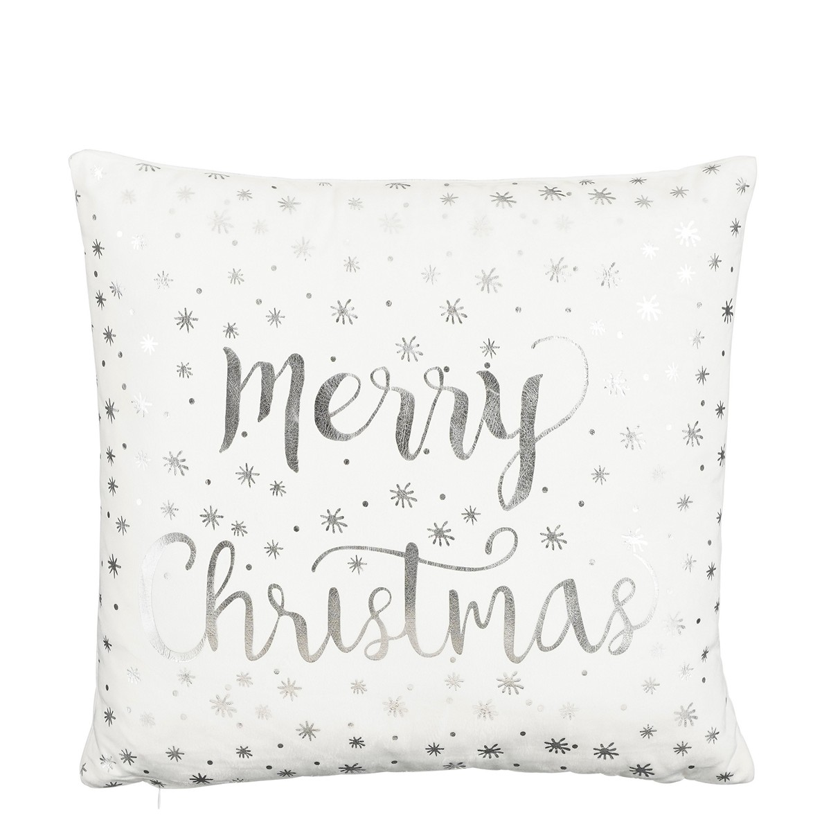 ΜΑΞΙΛΑΡΙ ΣΧΕΔΙΟ merry christmas ΛΕΥΚΟ/ΧΡΥΣΟ 40Χ40Χ10cm image