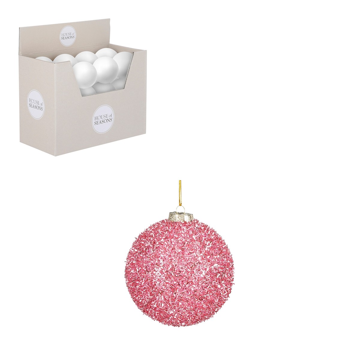 ΜΠΑΛΑ ΡΟΖ ΑΘΡΑΥΣΤΗ d10cm image