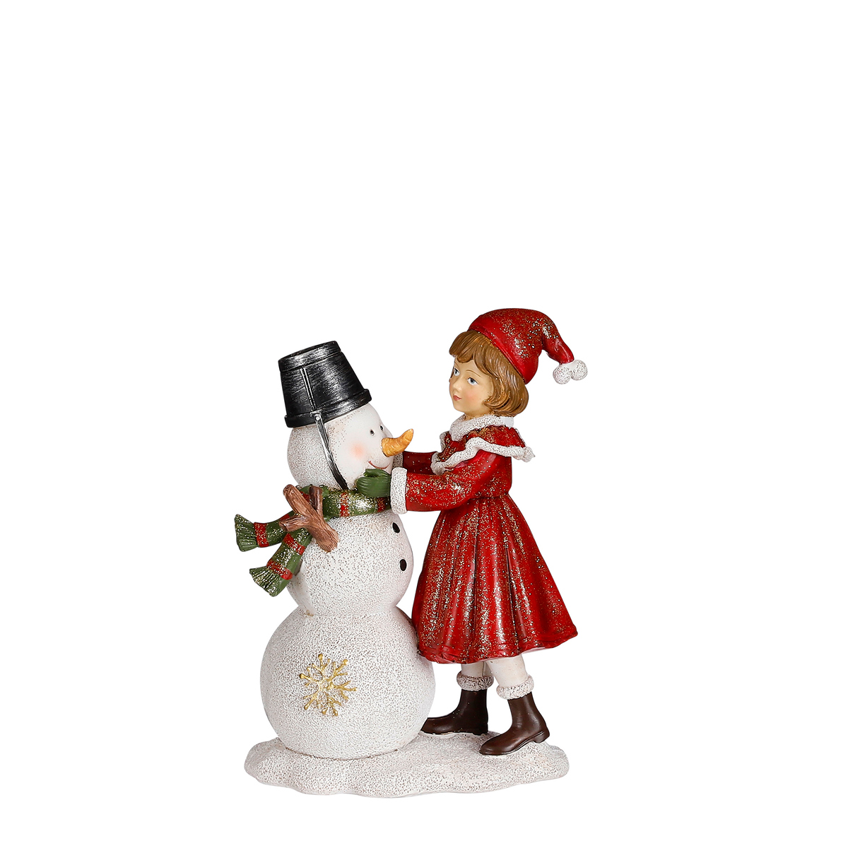 ΚΟΡΙΤΣΙ ΜΕ ΧΙΟΝΑΝΘΡΩΠΟ ΦΙΓΟΥΡΑ ΚΟΚΚΙΝΟ/ΛΕΥΚΟ - L14 image