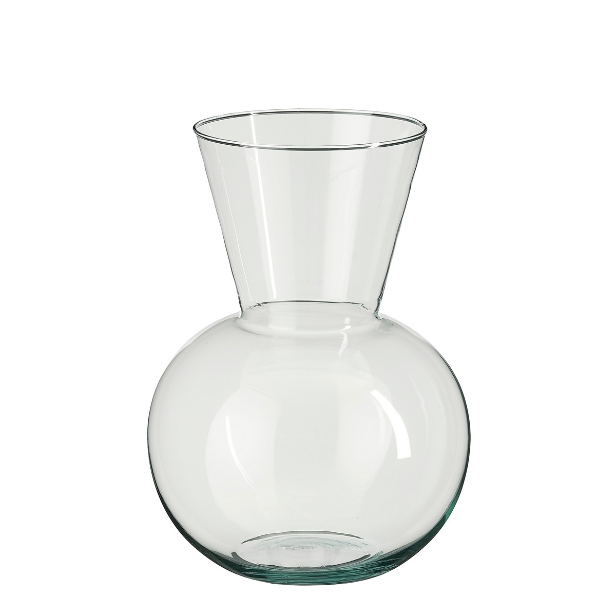 ΒΑΖΟ ΓΥΑΛΙ ΔΙΑΦΑΝΕΣ Fancy h30xd21cm image