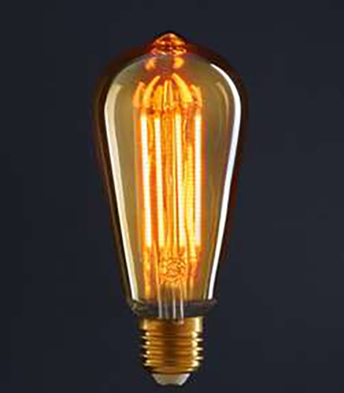 ΛΑΜΠΑ LED ΡΕΤΡΟ ΚΩΝΟΣ 64Χ145ΜΜ 2W-1800K AMBER LIGHT Ε 27 - ΜΗ ΡΥΘΜΙΖΟΜΕΝΗ image