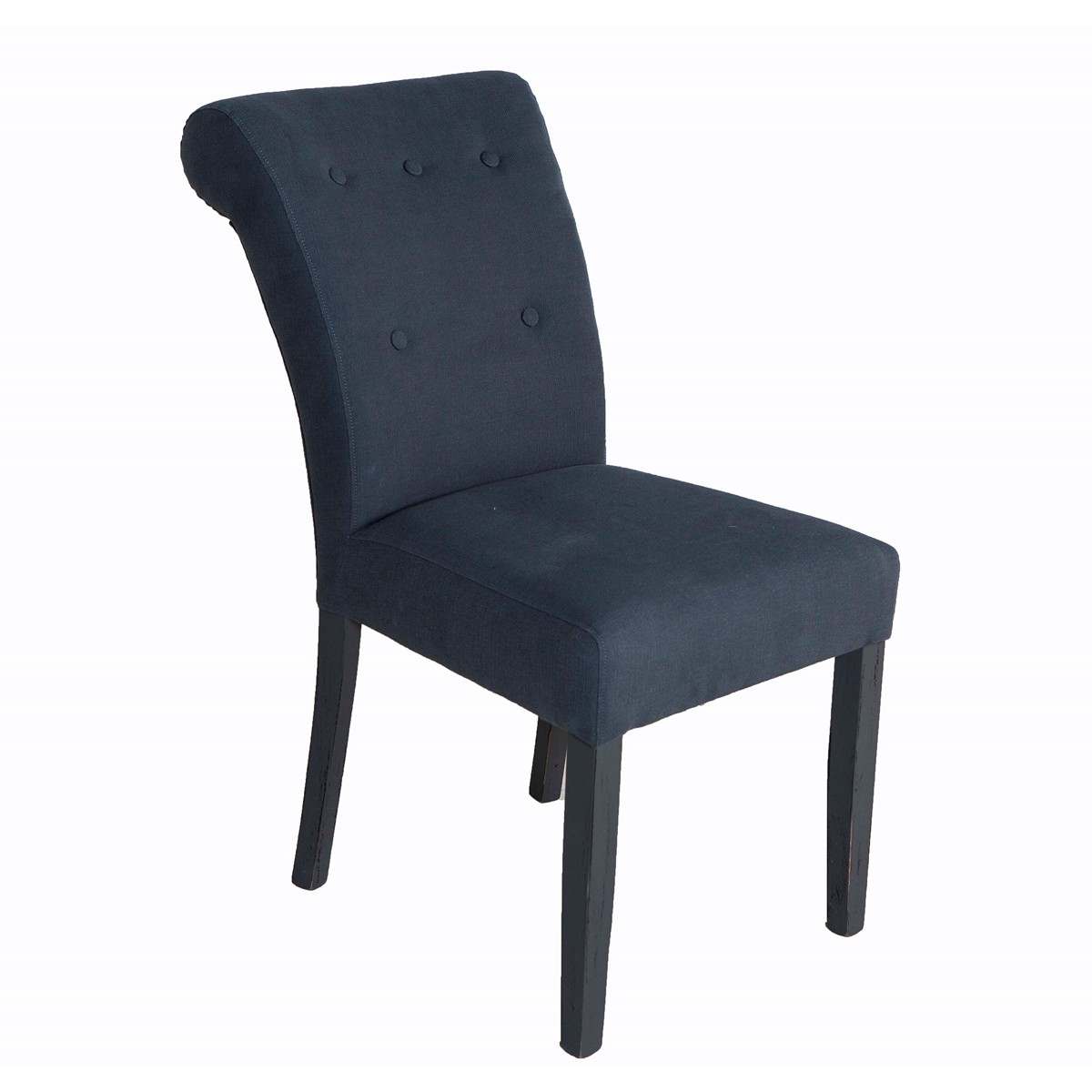 ΚΑΡΕΚΛΑ 50X72X92 CM CAMBRIDGE ΜΕ ΚΟΥΜΠΙΑ ΥΦΑΣΜΑ LINEN DK GREY ΠΟΔΙΑ ANTHRACITE SUR NOIR VINTAGE image