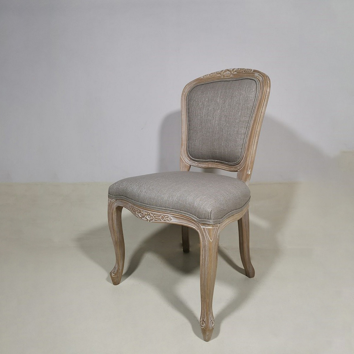 ΚΑΡΕΚΛΑ BIRCH WOOD COLOR C5 FABRIC KSF25026 DK.BEIGE W52xD49xH48/95CM image