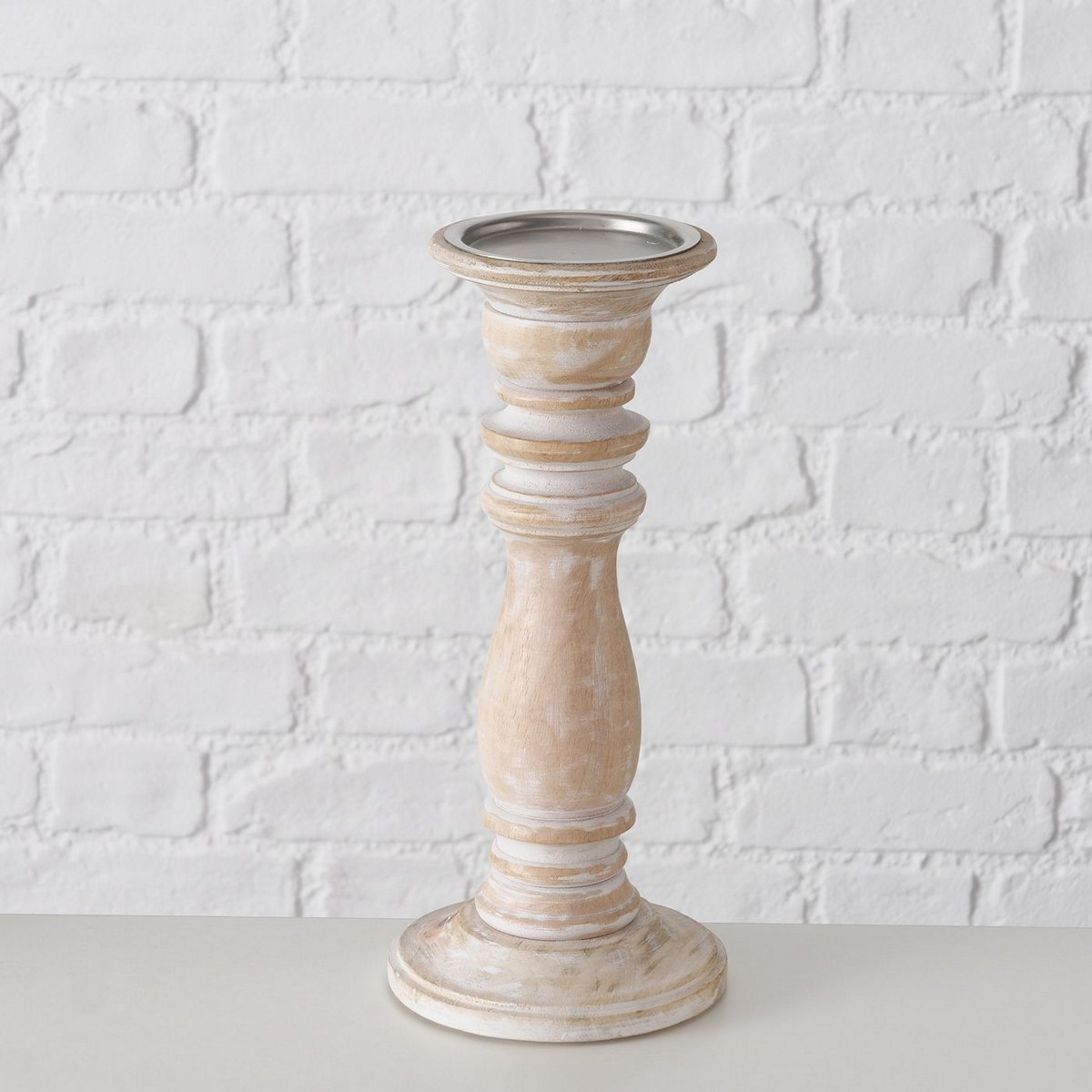 ΚΗΡΟΠΗΓΙΟ Neley ΞΥΛΟ Μάνγκο ΦΥΣΙΚΟ D12 H28cm 20-25-083 image