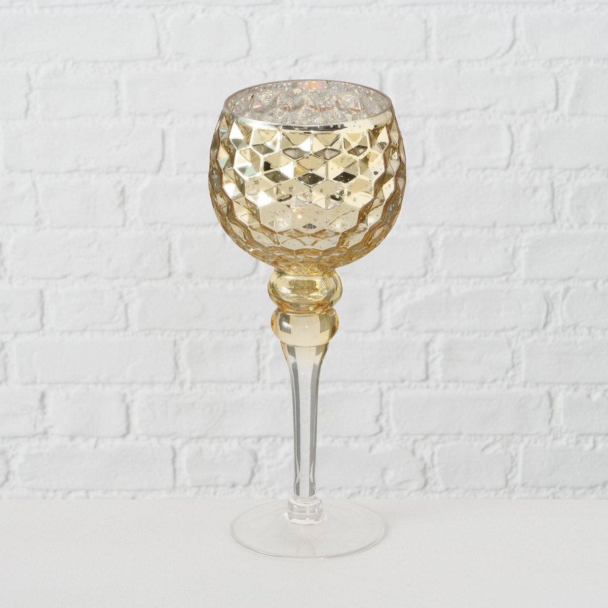 ΚΗΡΟΠΗΓΙΟ ΧΡΥΣΟ μικρό Manou H30cm glass laquered 20-86-123 image