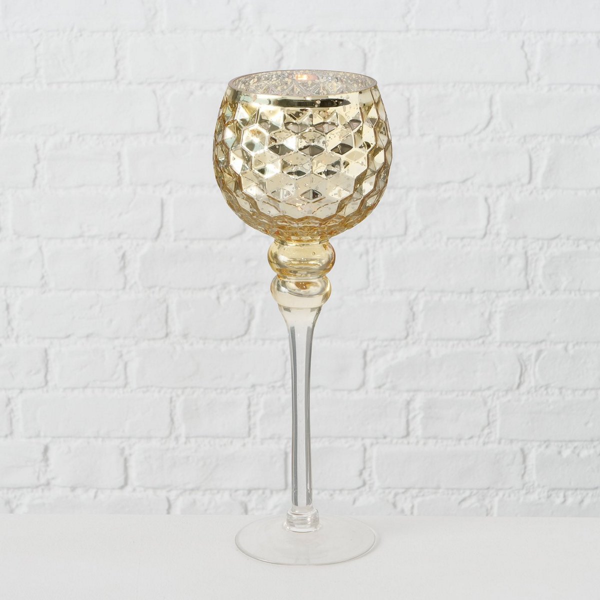 ΚΗΡΟΠΗΓΙΟ ΧΡΥΣΟ μεσαίο Manou H35cm glass laquered 20-86-123 image