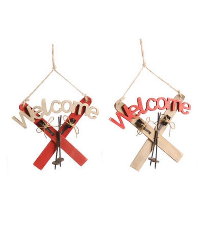 ΣΤΟΛΙΔΙ ΞΥΛΙΝΟ ASS/2 "SKI+WELCOME" 16X15X2 ΕΚ. 2 ΧΡΩΜΑΤΙΣΜΟΙ image