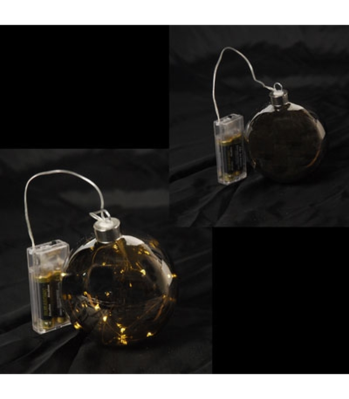 ΦΩΤΙΖΟΜΕΝΗ ΓΥΑΛΙΝΗ ΜΠΑΛΑ 8LED ΑΝΘΡΑΚΙ 10 CM ΖΕΣΤΟ ΛΕΥΚΟ 2ΧΑΑ image