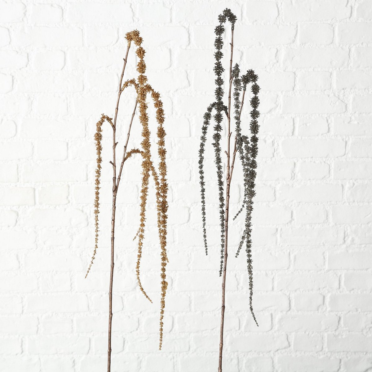 ΚΛΑΔΙ ΧΡΙΣΤΟΥΓ 2/ass ΠΡΑΣ/ΧΡΥΣ Zoika H152cm plastic image