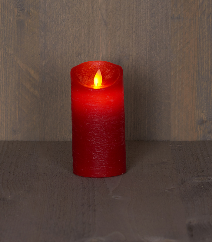 ΚΕΡΙ ΚΟΚΚΙΝΟ RUSTIC ΜΕΓΑΛΟ ΚΙΝΟΥΜΕΝΗ ΦΛΟΓΑ ΜΠΑΤΑΡΙΑΣ 7 image