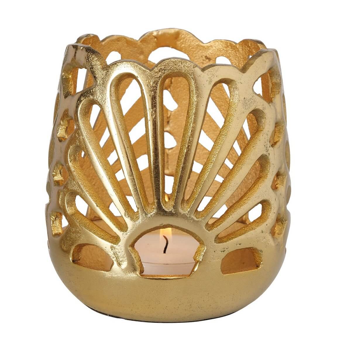 ΚΗΡΟΠΗΓΙΟ Tyria ΑΛΟΥΜΙΝΙΟ ΧΡΥΣΟ D12 Η13cm 20-25-964 image