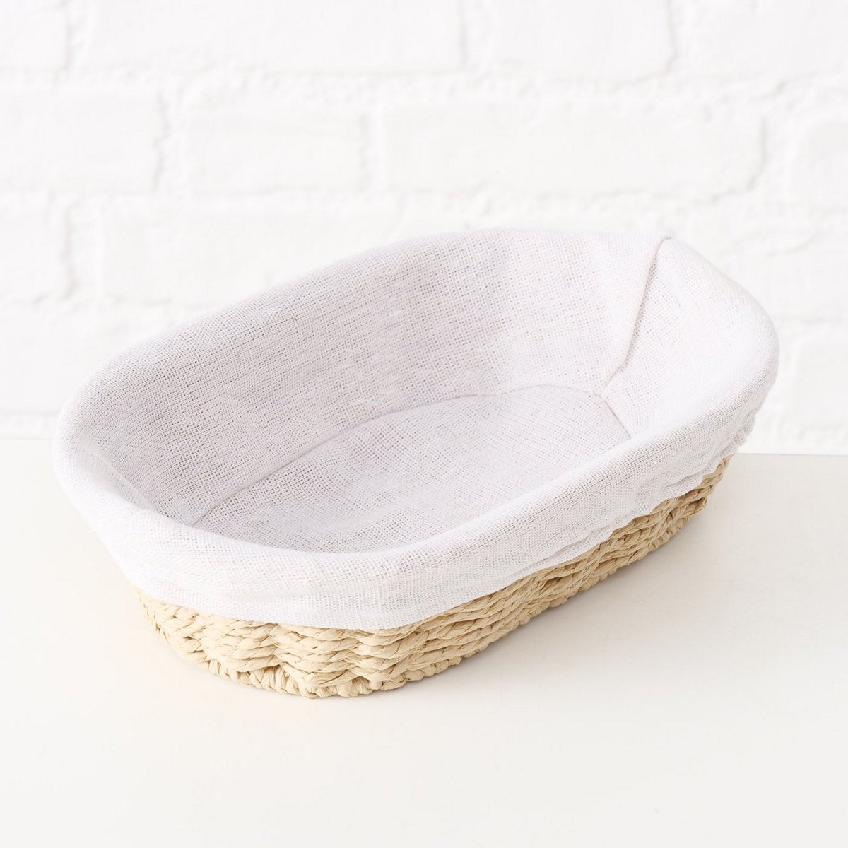 ΚΑΛΑΘΙ ΨΩΜΙΟΥ ΜΕ ΥΦΑΣΜΑ Cesta ΟΒΑΛ 29x21x7cm 20-26-226 image