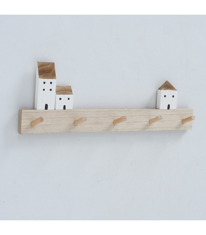 ΚΡΕΜΑΣΤΡΑ ΜΕ ΣΠΙΤΑΚΙΑ ΞΥΛ ΜΠΕΖ ΚΑΦΕ Gotan H17cm ΠΕΥΚΟ- Ινοσανίδα μέσης πυκνότητας image