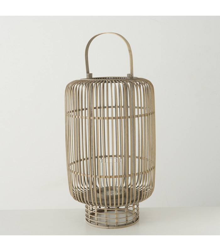 ΦΑΝΑΡΙ ΜΠΑΜΠΟΥ ΦΥΣΙΚΟ ΜΕ ΒΑΣΗ H63cm W39cm Bulga Indoor bamboo natural image