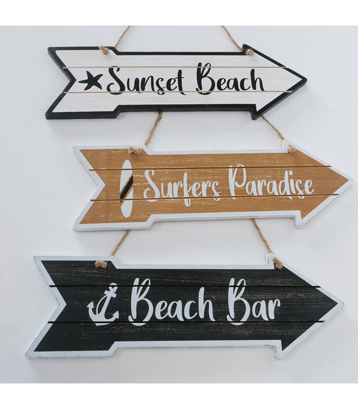 ΠΙΝΑΚΙΔΑ 3/ASS ΒΕΛΟΣ BEACH Signa W12cm L35cm H1cm plywood image