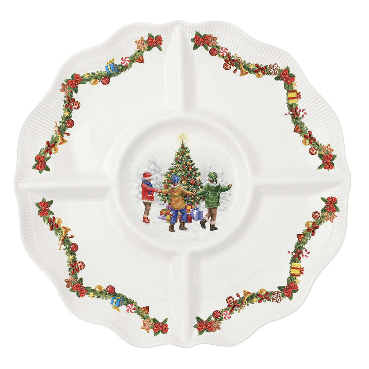 ΟΡΝΤΕΡΒΙΕΡΑ 4ΘΕΣΕΩΝ ΜΕ ΧΡΙΣΤΟΥΓΕΝΝΙΑΤΙΚΟ ΘΕΜΑ 30 ΕΚ. ΠΟΡΣΕΛΑΝΗ RΟUΝD DΑΝCΕ image