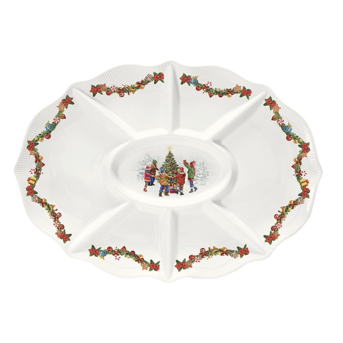 ΟΡΝΤΕΡΒΙΕΡΑ 8ΘΕΣΕΩΝ ΜΕ ΧΡΙΣΤΟΥΓΕΝΝΙΑΤΙΚΟ ΘΕΜΑ 42Χ31 ΕΚ. ΠΟΡΣΕΛΑΝΗ RΟUΝD DΑΝCΕ image