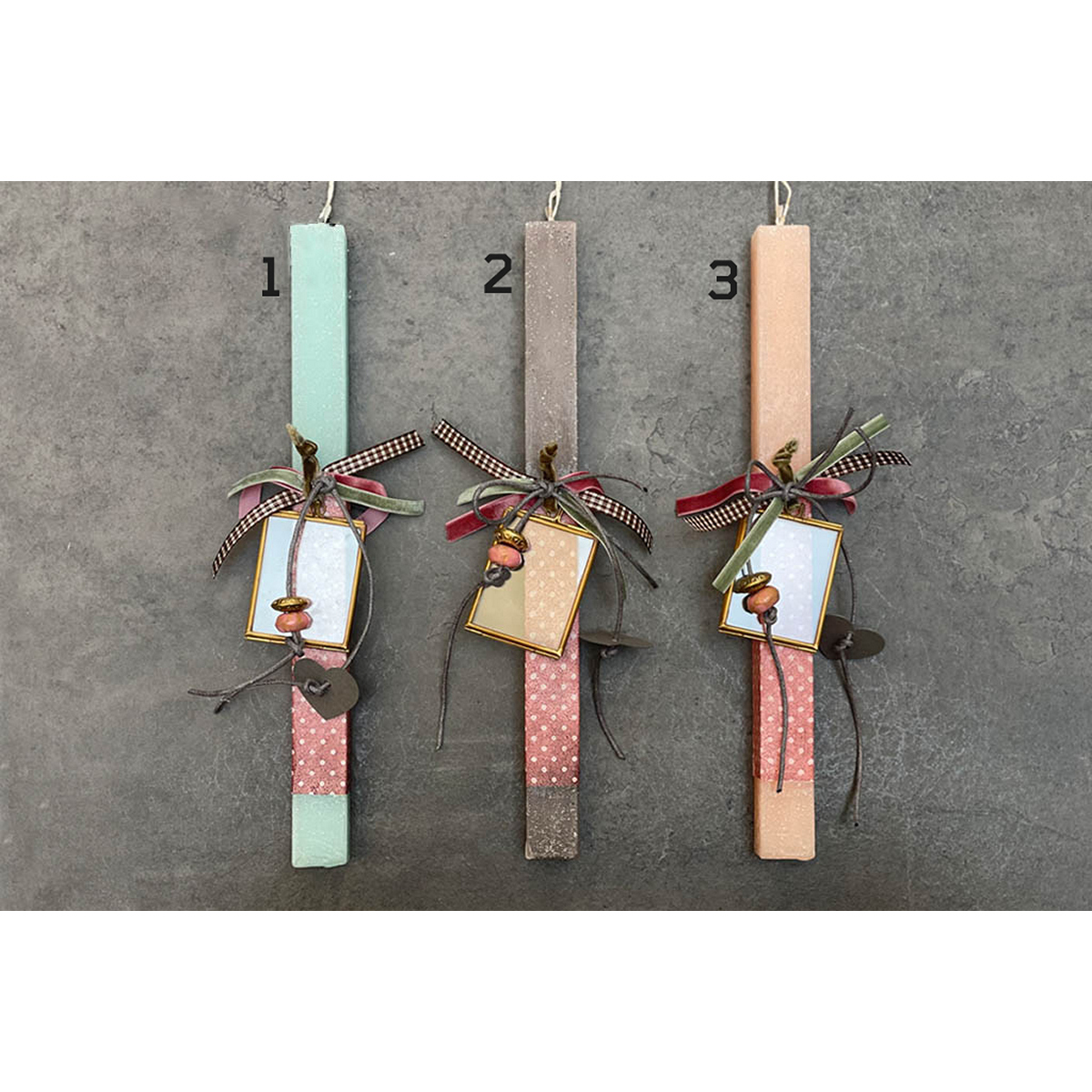 ΛΑΜΠΑΔΑ ΤΕΤΡΑΓΩΝΗ ASS/3 ΣΙΕΛ/ΓΚΡΙ/ΡΟΖ ΜΕ ΓΥΑΛΙΝΗ ΚΟΡΝΙΖΑ image