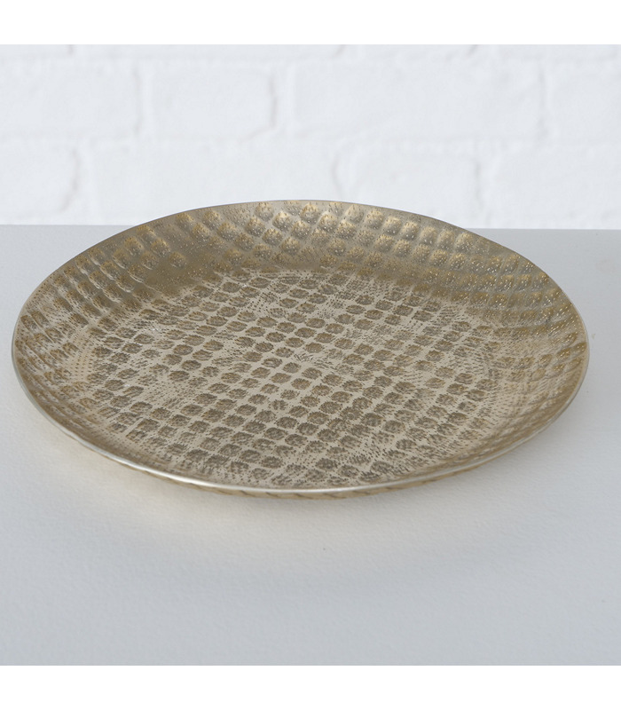 ΠΙΑΤΕΛΑ Waffalo ΣΦΥΡΙΛΑΤΟ ΜΑΤ ΧΡΥΣΟ D19cm ΑΛΟΥΜΙΝΙΟ 20-96-906 image