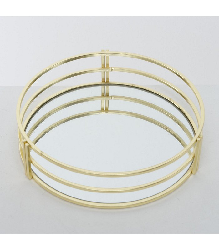 ΔΙΣΚΟΣ Sino ΧΡΥΣΟ ΣΤΡΟΓΓ ΜΕ ΚΑΘΡΕΠΤΗ ΔΙΑΚΟΣΜ D20cm H5cm ΜΕΤΑΛΛΙΚΟ 20-99-755 image