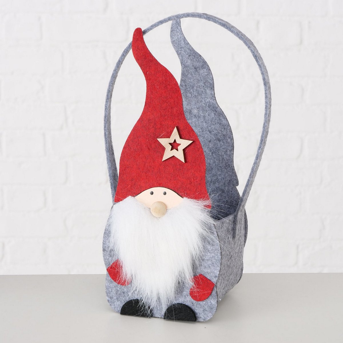 ΤΣΑΝΤΑ ΔΩΡΟΥ Thilo Set/2 H22-26cm ΓΚΡΙ/ΚΟΚΚΙΝΟ Plywood image