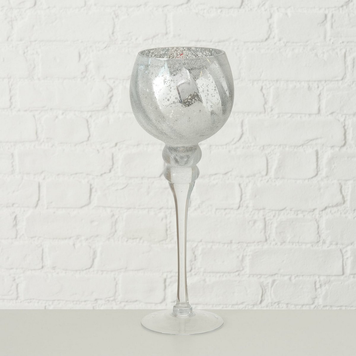 ΚΗΡΟΠΗΓΙΟ ΜΕ ΠΟΔΙ Manou H35cm ΓΥΑΛΙ 20-23-279 image