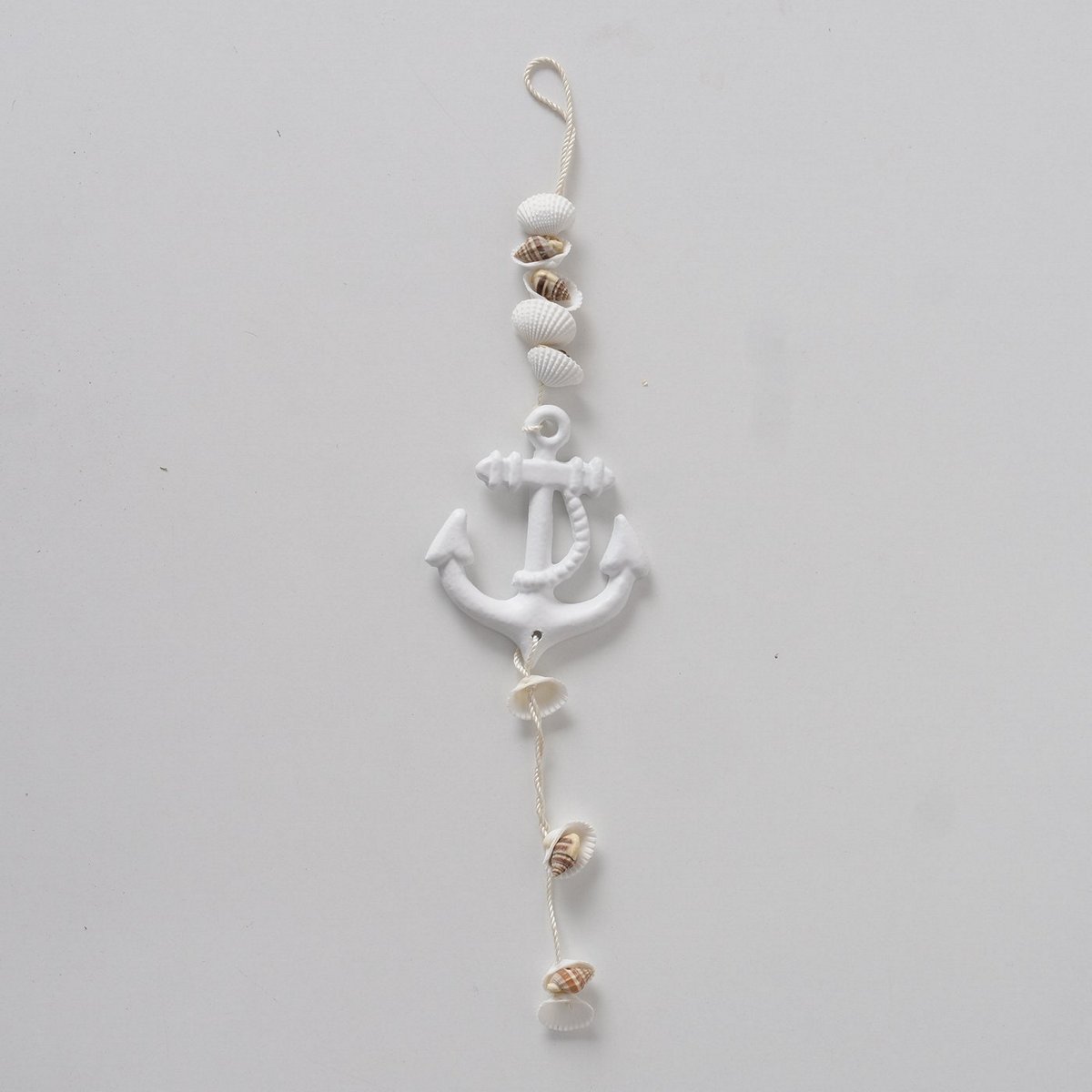 ΑΓΚΥΡΑ ΚΡΕΜΑΣΤΗ ΑΛΟΥΜΙΝΙΟ ΛΕΥΚΟ Temolina L9cm H33cm 20-23-975 image