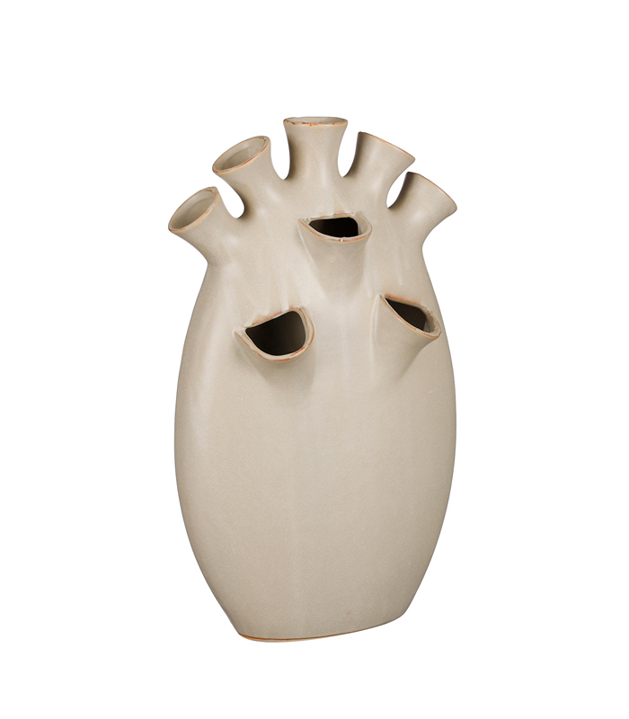 ΒΑΖΟ ΜΕ ΥΠΟΔΟΧΕΣ ΓΚΡΙ Saul tulip ΚΕΡΑΜΙΚΟ l25xw15 image