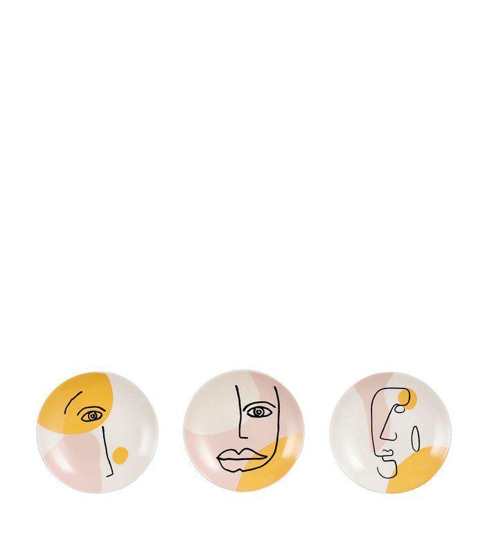 ΠΙΑΤO 3/ass ΔΙΑΚΟΣΜ ΣΧΕΔΙΟ ΠΡΟΣΩΠΟ ΚΡΕΜ h2xd11cm image