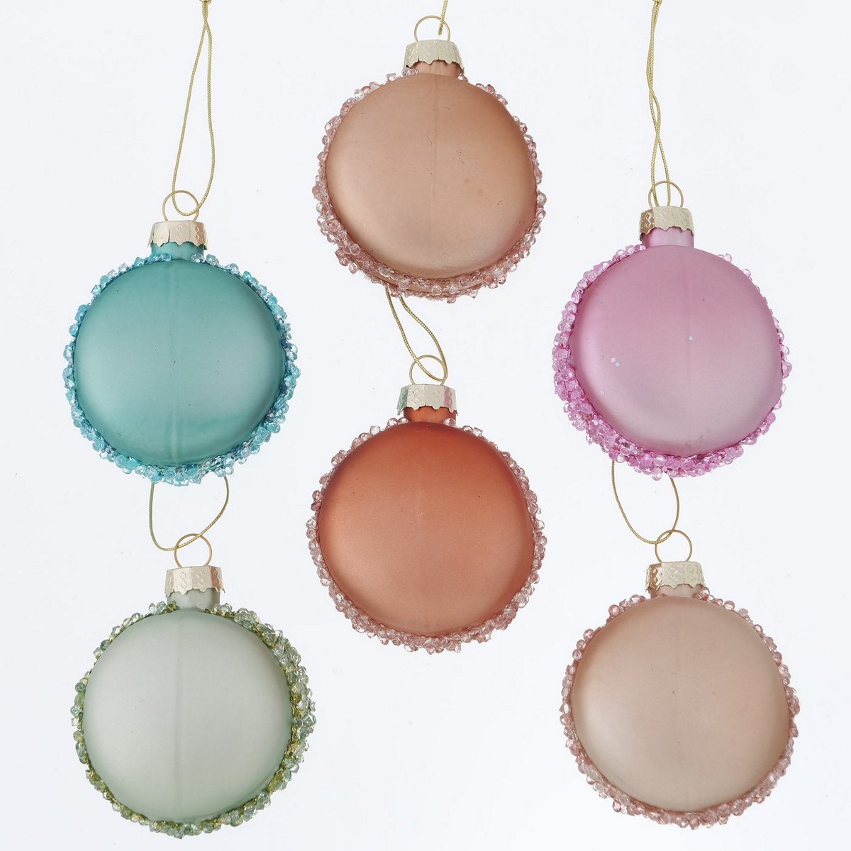 ΣΤΟΛΙΔΙ ΝΤΟΝΑΤΣ 6/ass D6cm ΡΟΖ/ΚΑΦΕ/ΠΡΑΣΙΝΟ Glitter Cessie image