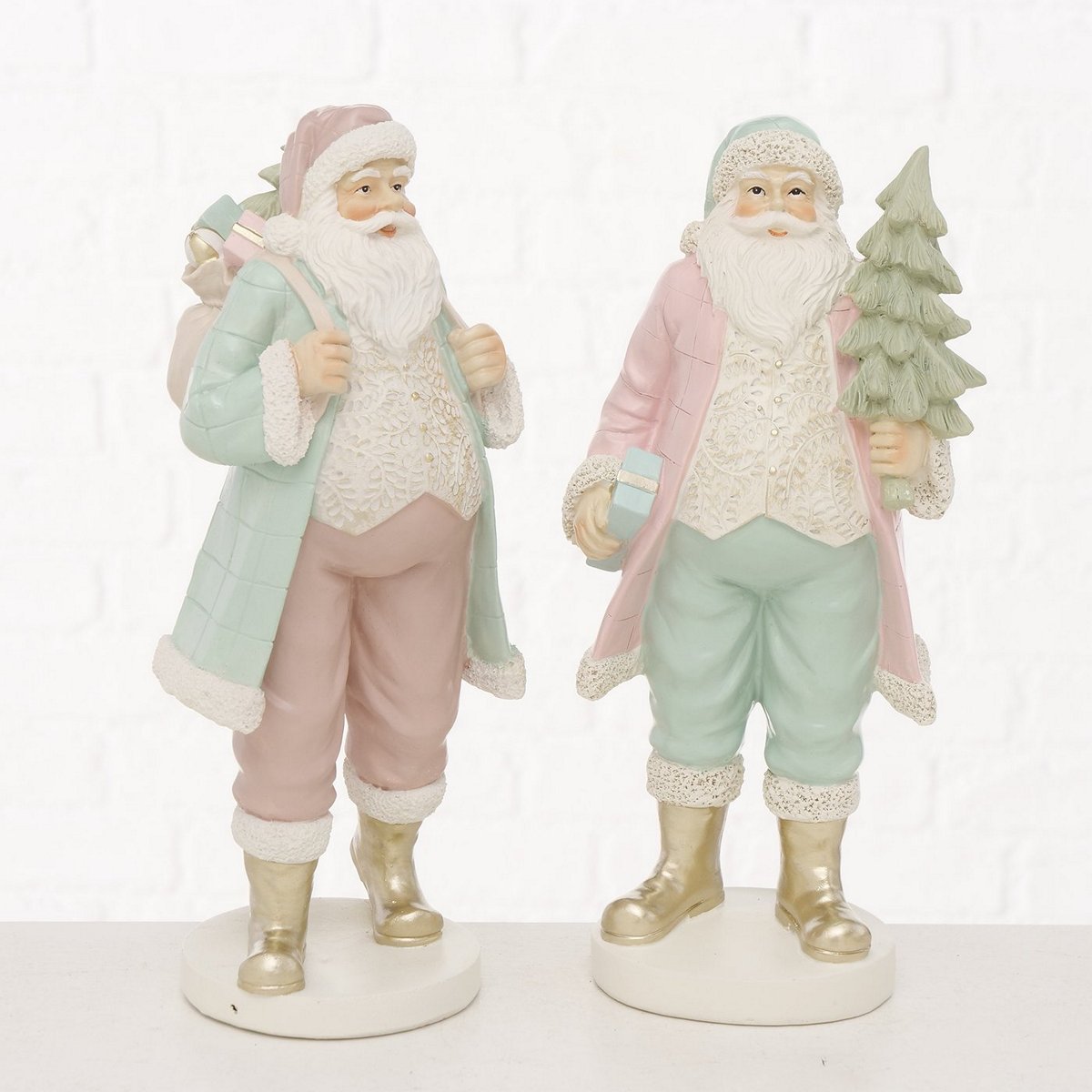 ΑΙ ΒΑΣΙΛΗΣ ΦΙΓΟΥΡΑ 2/ass Ernesty ΡΟΖ/ΠΡΑΣΙΝΟ/ΛΕΥΚΟ/ΧΡΥΣΟ H33cm Polyresin image