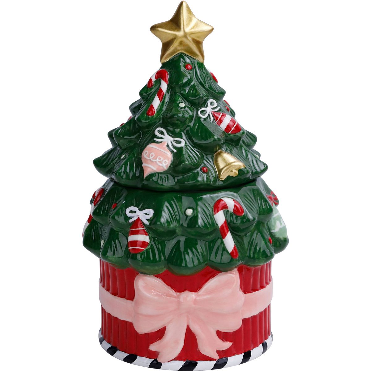 ΔΟΧΕΙΟ ΑΠΟΘΗΚΕΥΣΗ/ΜΠΙΣΚΟΤΙΕΡΑ ΣΧΗΜΑ ΔΕΝΤΡΟ ΤRΕΕ 16.5Χ16Χ27 ΚΕΡΑΜΙΚΟ image