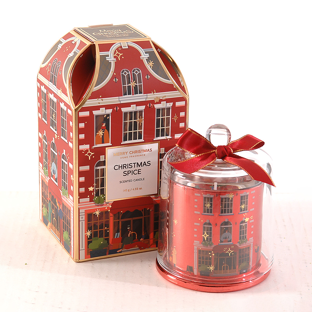 ΚΕΡΙ ΣΕ ΔΟΧΕΙΟ ΜΕ ΧΡΙΣΤΟΥΓΕΝΝΙΑΤΙΚΟ ΘΕΜΑ 140gr ΒΑΝΙΛΙΑ ΜΕ ΣΟΓΙΑ ΚΑΙ ΑΡΩΜΑ 8% 140gr image