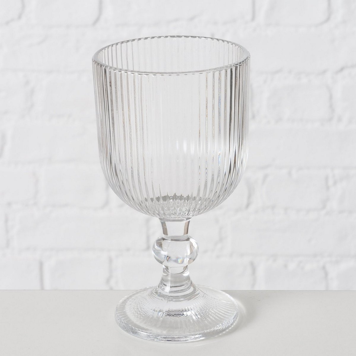 ΠΟΤΗΡΙ ΚΡΑΣΙΟΥ Rigano ΡΙΓΕ ΓΥΑΛΙ ΔΙΑΦΑΝΕΣ Dishwasher proof D9 H16cm image