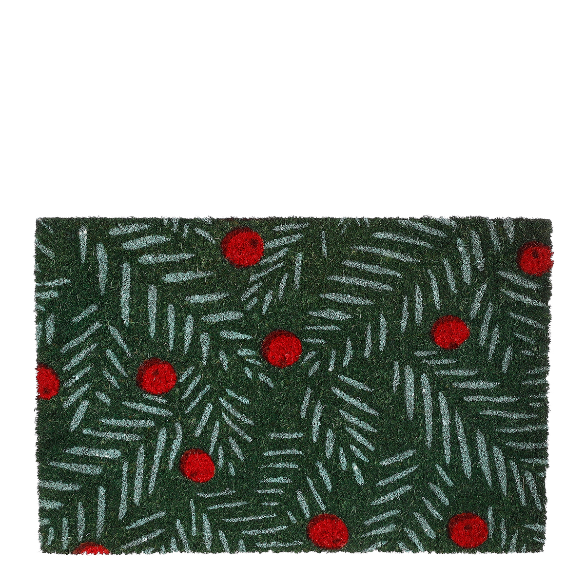 ΠΑΤΑΚΙ ΕΙΣΟΔΟΥ ΜΕ ΓΚΙ holly ΠΡΑΣΙΝΟ/ΚΟΚΚΙΝΟ 60x40cm ΚΟΚΟΦΟΙΝΙΚΑΣ image