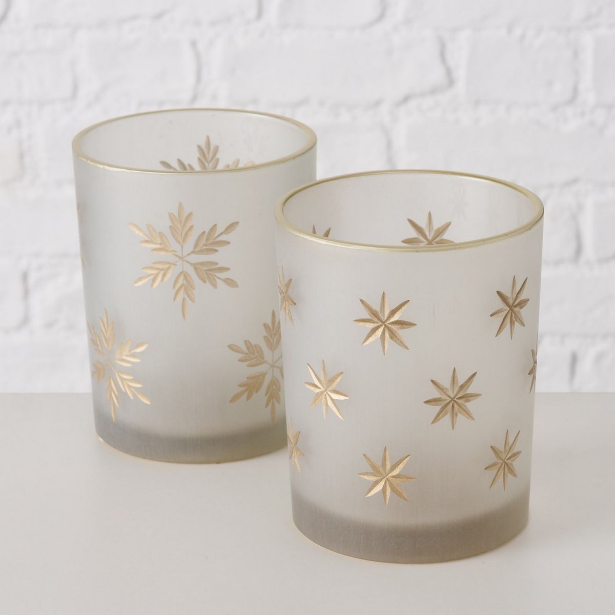 ΚΗΡΟΠΗΓΙΟ 2/ass Stellina ΛΕΥΚΟ ΜΕ ΑΣΤΕΡΙΑ ΧΡΥΣΑ H12cm H10cm 20-26-911 image