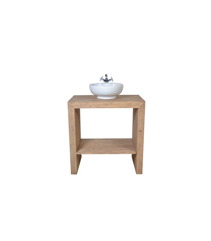 ΕΠΙΠΛΟ ΜΠΑΝΙΟΥ ΛΑΒΟΜΑΝΟ 80X50X83 CM ΠΑΛΑΙΩΜΕΝΟ ΦΥΣ.ΞΥΛΟ ΠΕΥΚΟΥ ΜΕ ΝΙΠΤΗΡA ΧΩΡΙΣ ΒΡΥΣΗ image