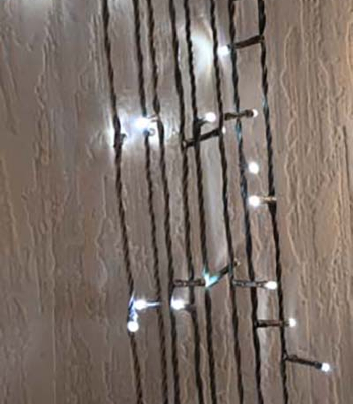 ΦΩΤΑΚΙΑ 100L LED πρασ.ΚΑΛΩΔΙΟ/μετασχηματιστής 10Μ Ι WHITE ALL FLASHING image