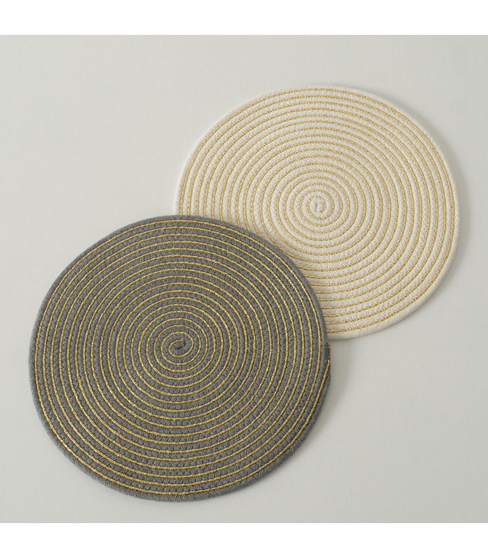 ΣΟΥΠΛΑ 2/ASS ΛΑΔΙ/ΕΚΡΟΥ D35cm Jolantha ΒΑΜΒΑΚΕΡΟ Cotton image