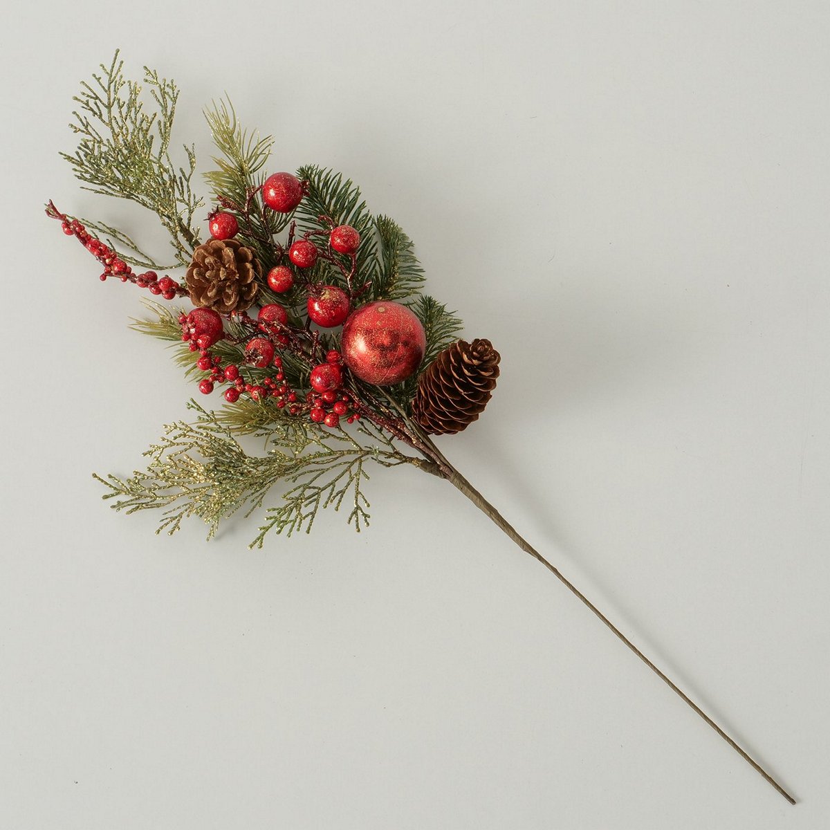 ΚΛΑΔΙ ΠΕΥΚΟΥ ΜΕ ΓΚΙ Audrey Indoor H10cm ΠΡΑΣΙΝΟ/ΠΕΥΚΟ plastic image