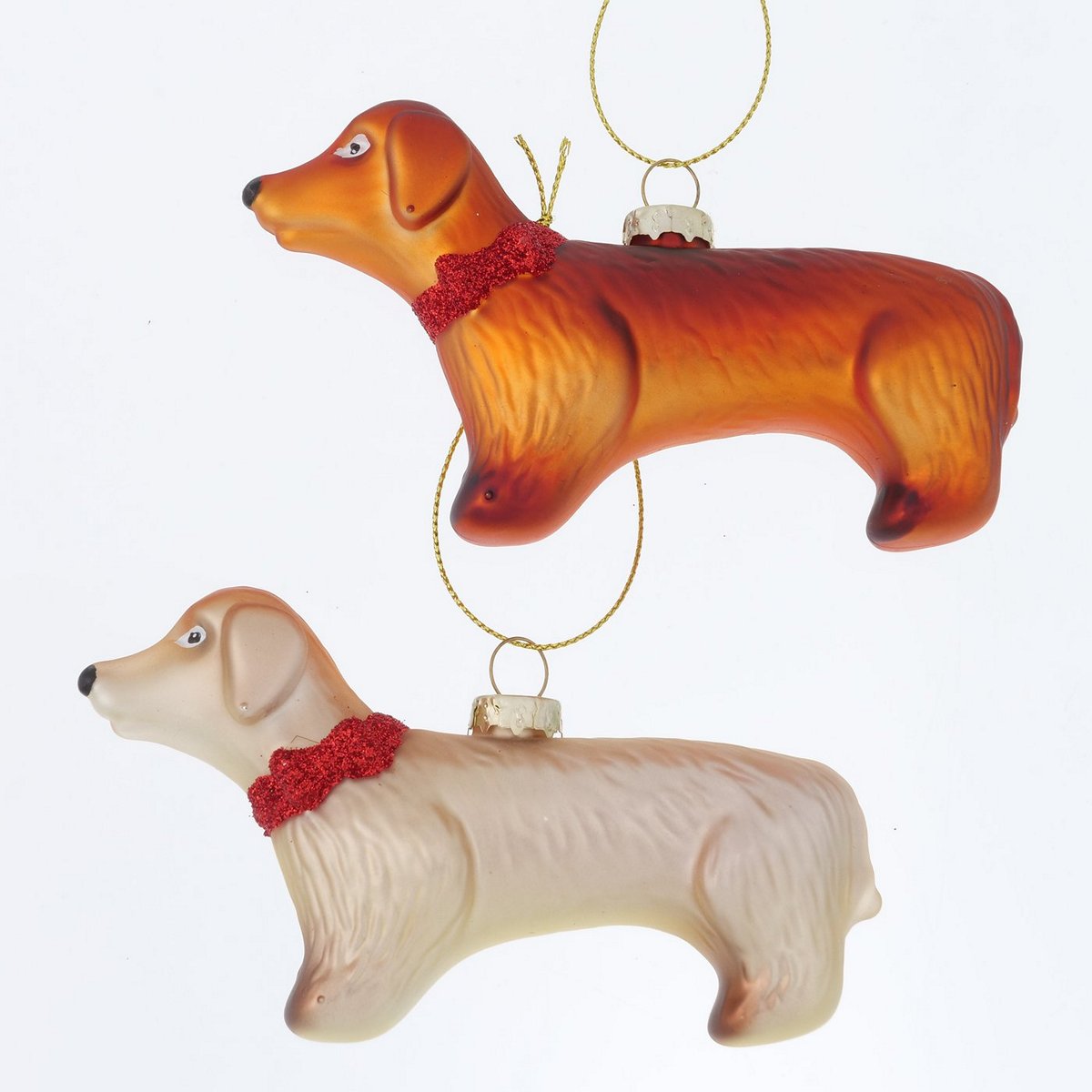 ΣΤΟΛΙΔΙ ΣΚΥΛΟΣ 2/ass Dackel Donald ΜΠΕΖ/ΚΑΦΕ L12cm H7cm Glitter ΓΥΑΛΙ image