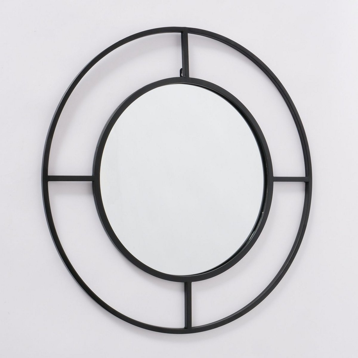 ΚΑΘΡΕΠΤΗΣ Salone ΠΛΑΙΣΙΟ ΜΕΤΑΛΛΟ ΜΑΥΡΟ D75cm H3cm image