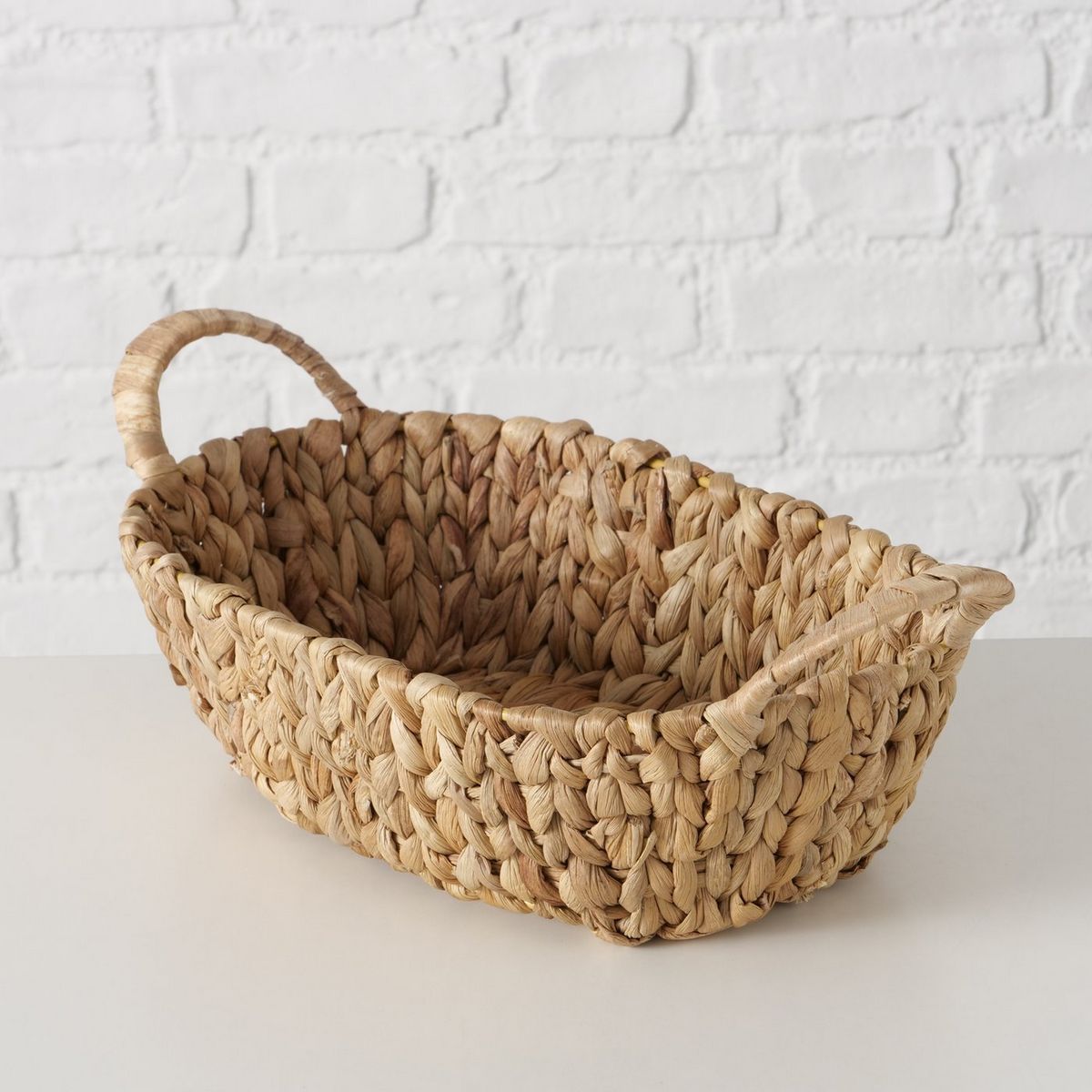 ΚΑΛΑΘΙ Cado ΠΛΕΚΤΟ ΟΒΑΛ 37X20X13cm ΦΥΣΙΚΟ Water hyacinth image