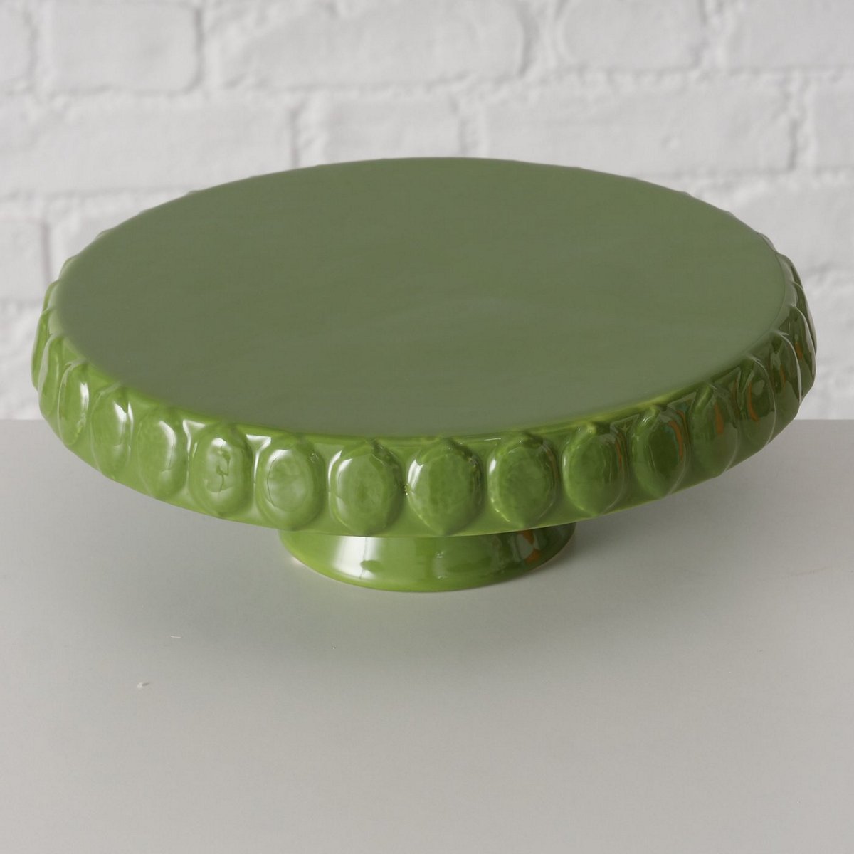 ΤΟΥΡΤΙΕΡΑ Lime ΠΡΑΣΙΝΟ ΚΕΡΑΜΙΚΟ H8cm D25cm image