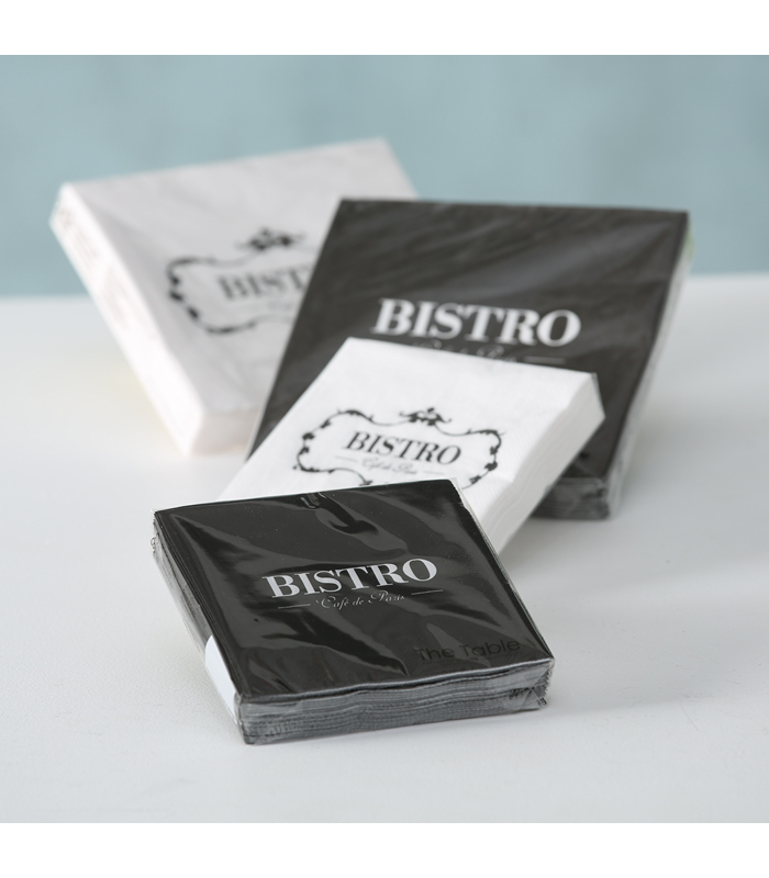 ΧΑΡΤΟΠΕΤΣΕΤΕΣ 2/ass 12CM ΚΟΚΤΕΙΛ ΑΣΠΡΟ/ΜΑΥΡΟ Bistro 20p image